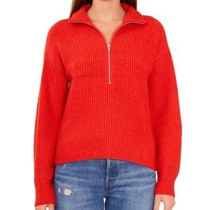 Brand new Vince Camuto half zip pullover sweater in vibrant crossfire 💖